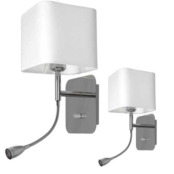 kinkiet Napoli E27 + LED 1W 90lm 4000K biały/chrom ML63600 Milagro