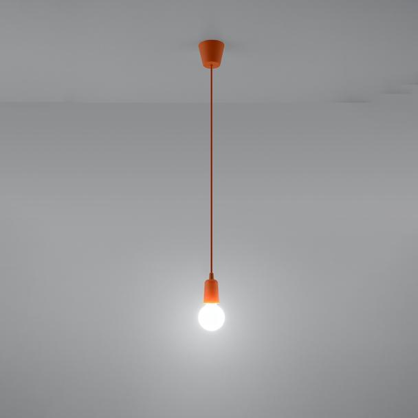 Sollux Lampa wisząca DIEGO 1 pomarańczowy SL.0584