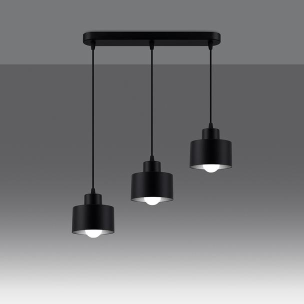 Sollux Lampa wisząca SAVAR 3 czarna SL.1133