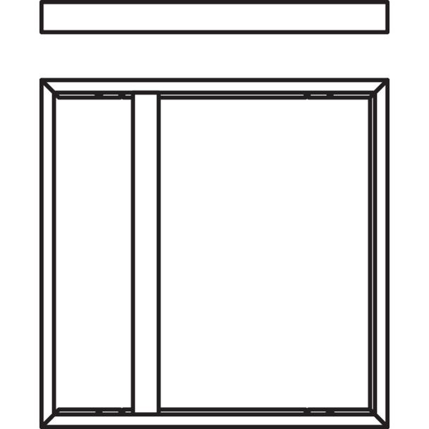 Ramka o wysokości 75mm do montażu powierzchniowego PANEL 600 SURFACE MOUNT KIT H75