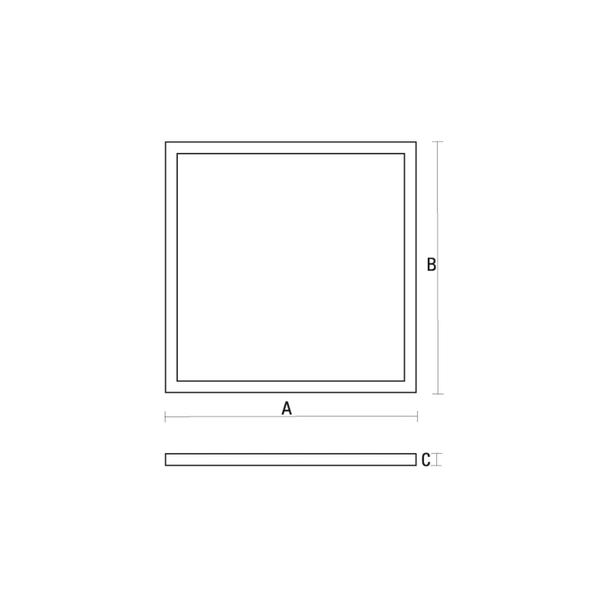 Panel LED ALGINE LED 230V 45W 100lm/W IP20 600x600mm CW 5 lat gwarancji  SLI035037CW Spectrum Led