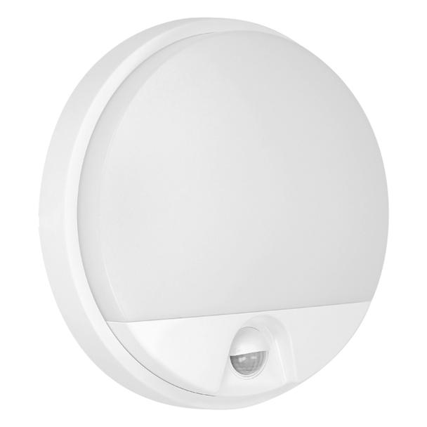 AGAT LED 15W, oprawa ogrodowa z czujnikiem ruchu 140st, 1200lm, IP54, 4000K, biała AD-OP-6112WLPMR4 ORNO