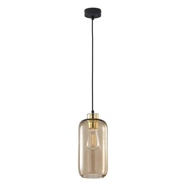Lampa wisząca minimalistyczna Marco E27 czarno/złota loft 3314 TK Lighting