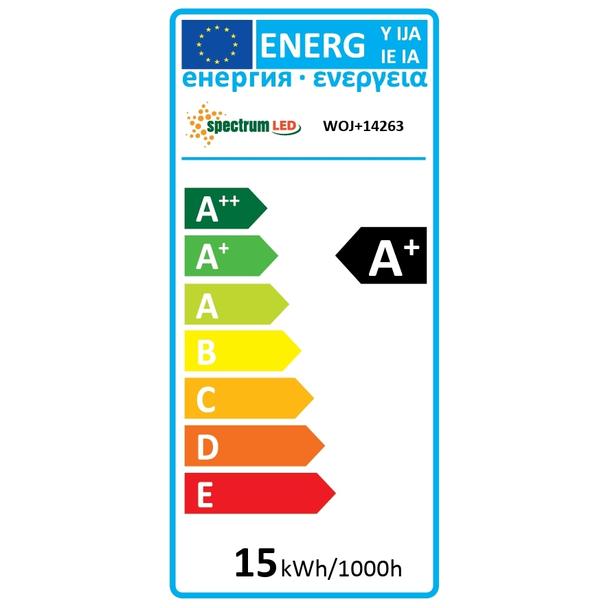 LED GLS  E-27 230V 15W CW SPECTRUM