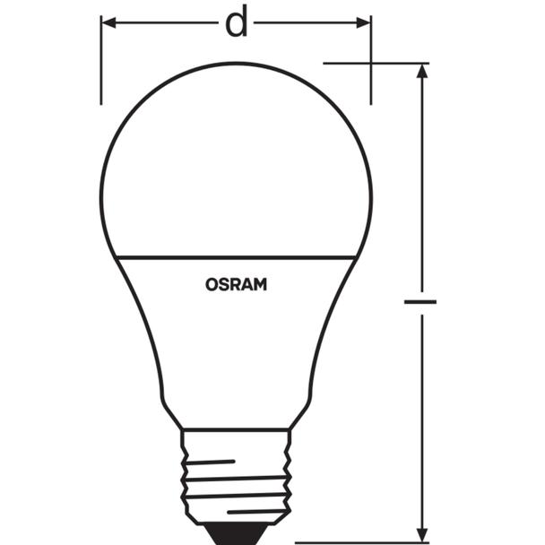 Lampa LED STAR+ CL A RGBWFR 60 dimmable via remote control 9,7W 827 E27
