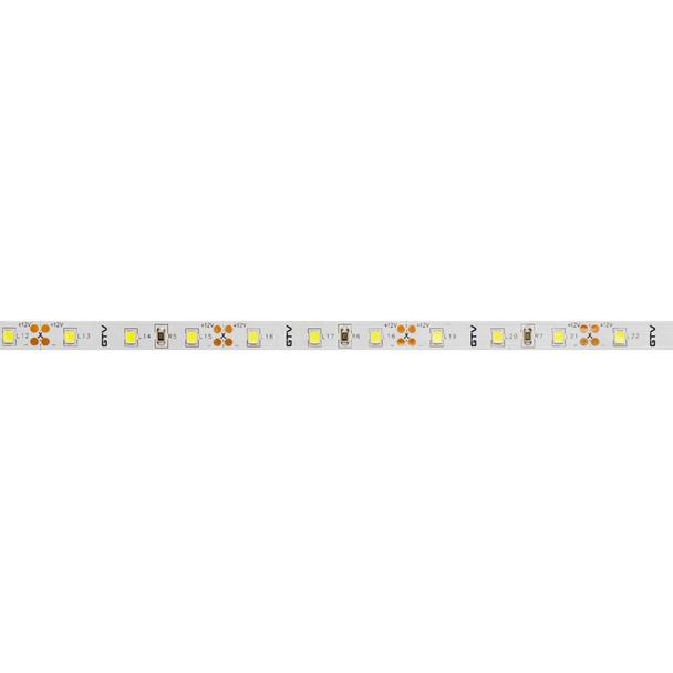 GTV TAŚMA FLASH 2835, 300 LED NEUTRALNY BIAŁY 4000K, 30W, BEZ ŻELU 8mm, ROLKA 5m, 12V LD-2835-300-20-CB GTV Poland