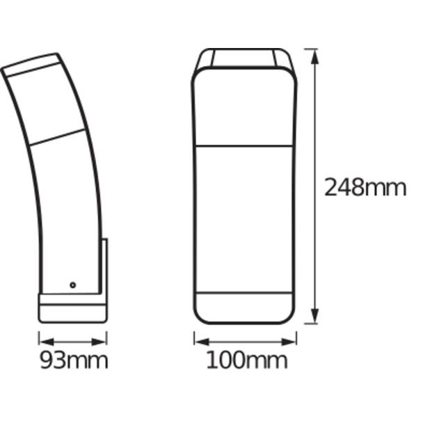Oprawa SMART+ WIFI CURVE WALL RGBW SI