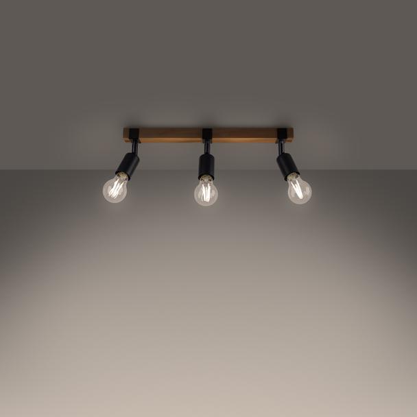 Sollux Plafon ZUCA 3 czarny SL.1297