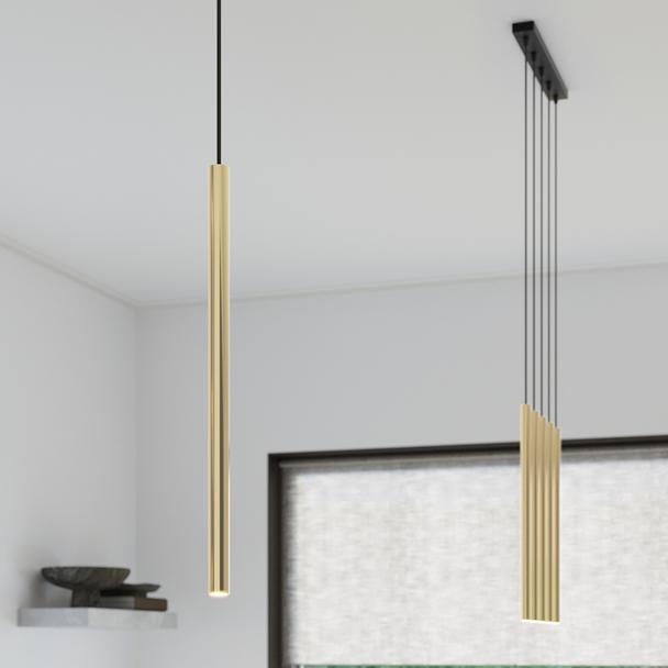 Sollux Lampa Wisząca PASTELO 1 złoty połysk SL.1195