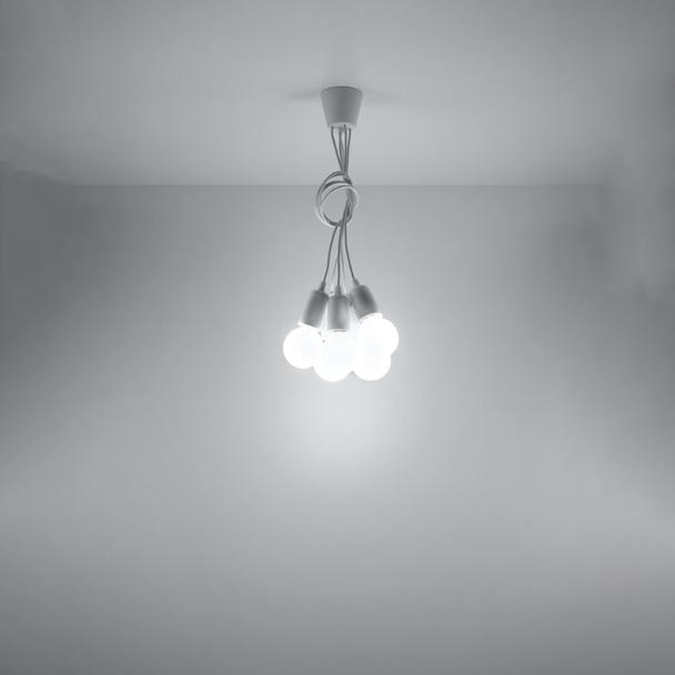 Sollux Lampa wisząca DIEGO 5 biała SL.0571