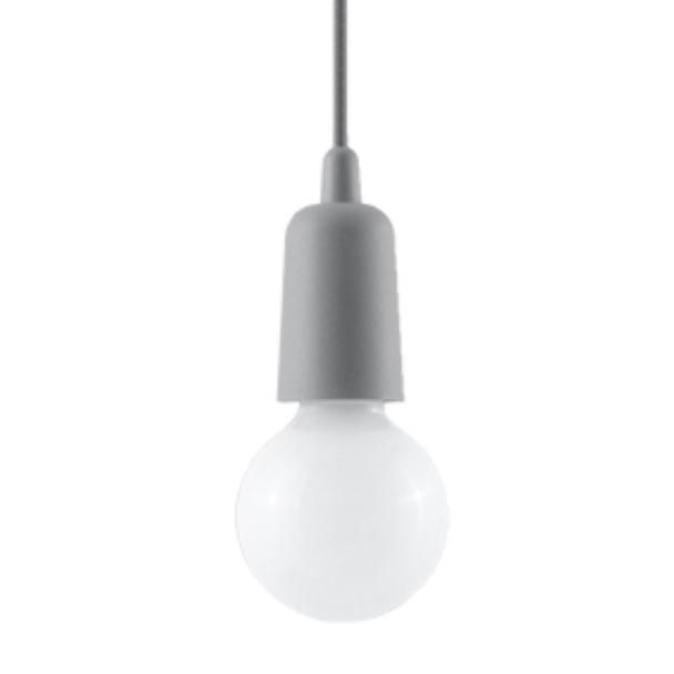 Sollux Lampa wisząca DIEGO 1 szara SL.0575