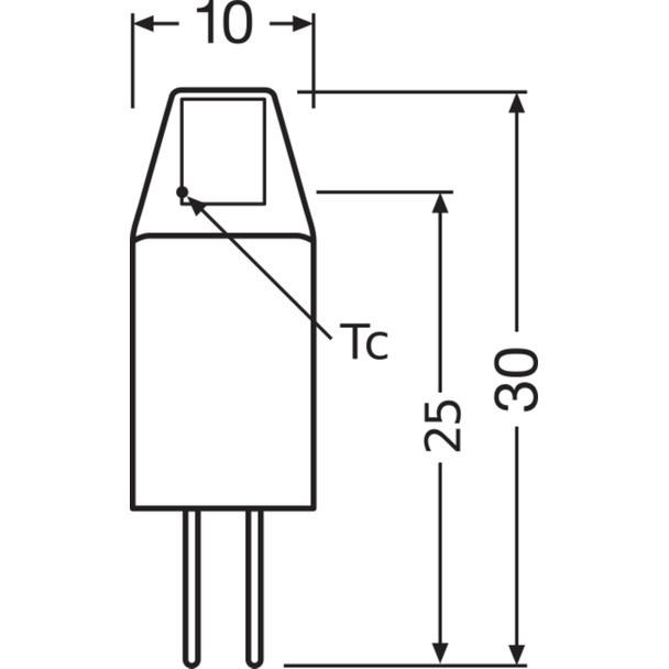 Lampa LED PIN MICRO CL 10 non-dim 1W 827 G4