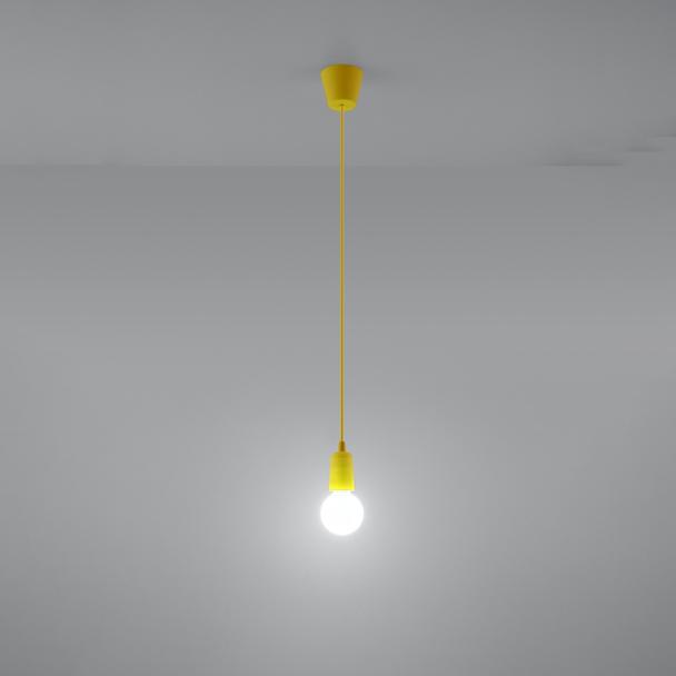 Sollux Lampa wisząca DIEGO 1 żółta SL.0578