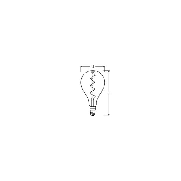 Lampa LED Vintage 1906 CL A160 Filament szkło przezroczyste SMOKE 12 non-dim 5W 818 E27