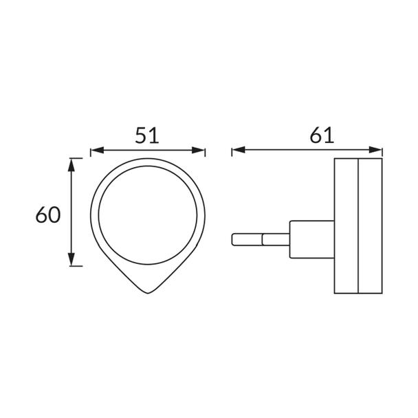 Lampka wtykowa LED ELA LED 0,4W 03791 IDEUS