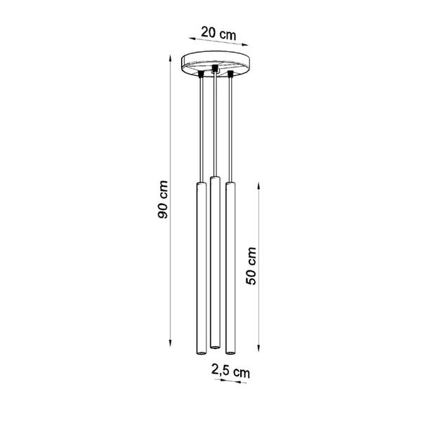 Sollux Lampa wisząca PASTELO 3P biała SL.0467