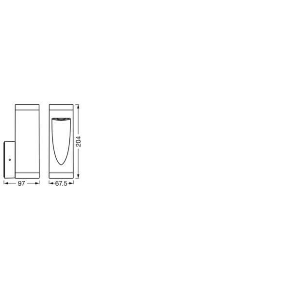 Oprawa SMART OUTD WIFI TRUNK SQ WALL RGBW