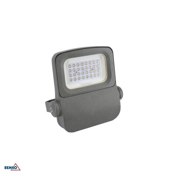 NAŚWIETLACZ LED CAMPUS 30W 4000K 4200lm IP66 90X90 SZARY C66-LFC-030DG-4K-9090 BEMKO