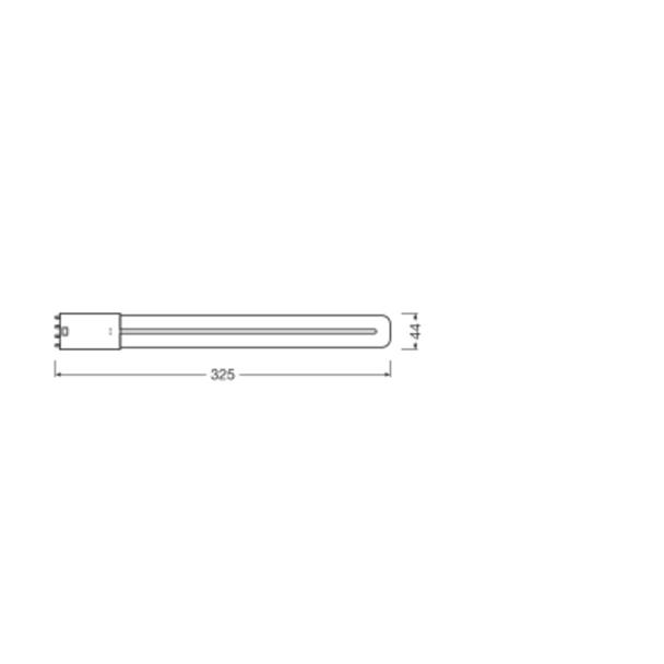 Lampa DULUX L LED FR 24 ECG, AC mains 12W 830 2G11