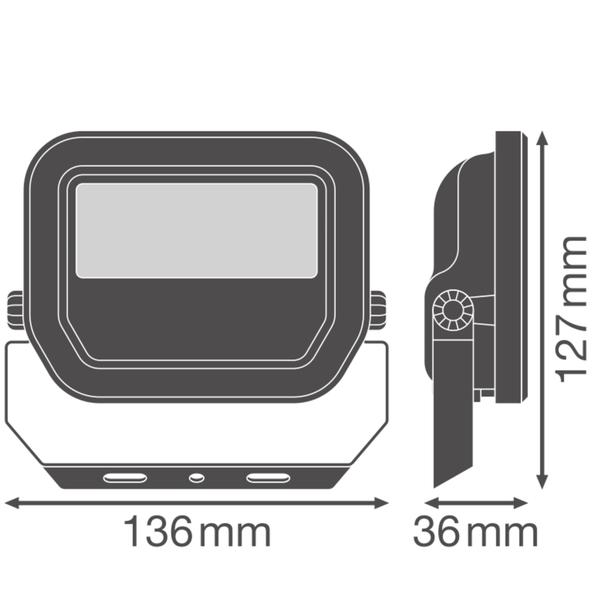 Naświetlacz LED FLOODLIGHT PFM G4 8W/6W 1133lm/W 3000K Biały LEDVANCE