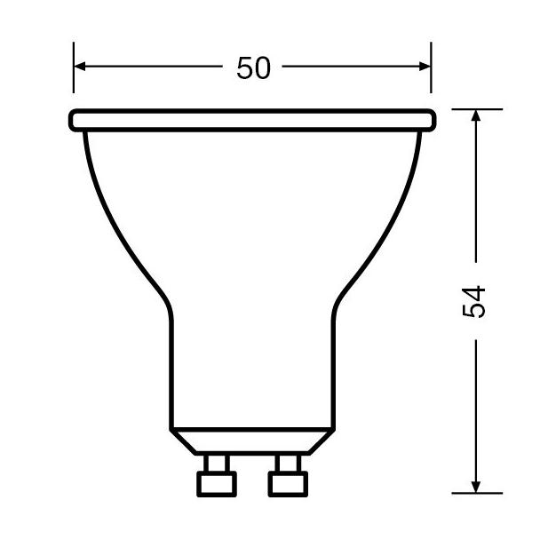Lampa LED VALUE PAR16 80 60 6,9W/865 230V GU10 FS3 OSRAM