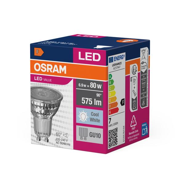 Lampa LED VALUE non-dim PAR16 80 60° 6,9W 840 GU10