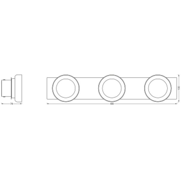 Oprawa SMART+ WIFI ORBIS ROUND 480 IP44 TW CR