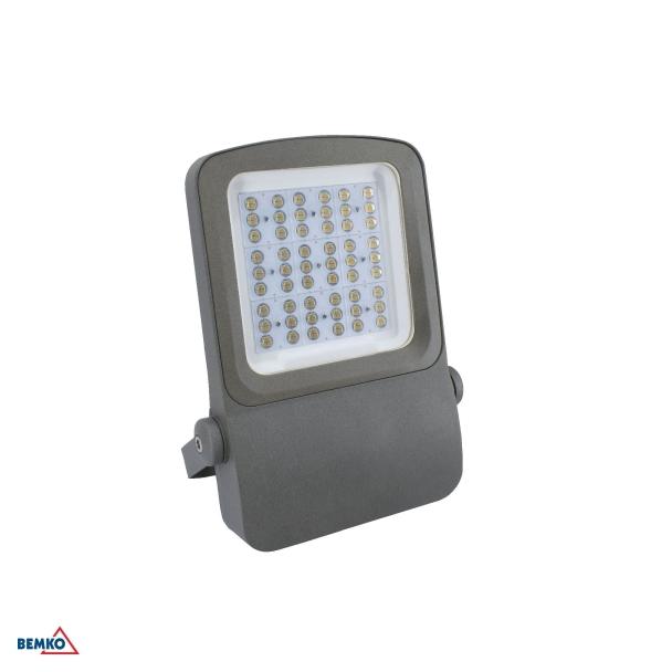NAŚWIETLACZ LED CAMPUS 150W 4000K 22500lm IP66 90X90 SZARY C66-LFC-150DG-4K-9090 BEMKO