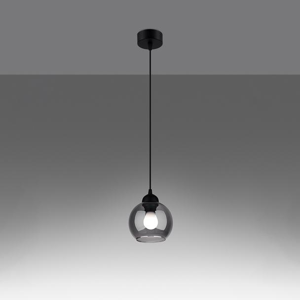 Sollux Lampa wisząca ALINO 1 czarna SL.1141