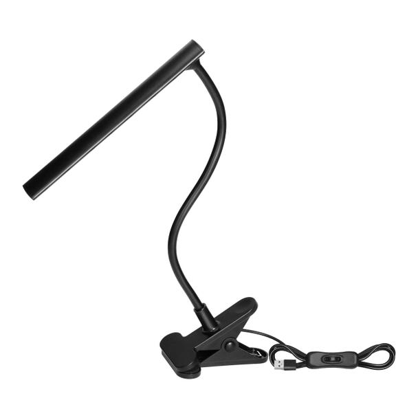 Lampka biurkowa z klipsem TERI II LED 5W 260lm 4000K barwa neutralna czarny DL-22/B ORNO