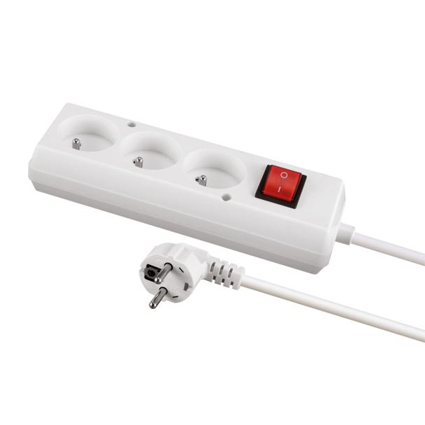 Przedłużacz z uziemieniem i włącznikiem TOR 3 5m 16A ON/OFF 04296 IDEUS