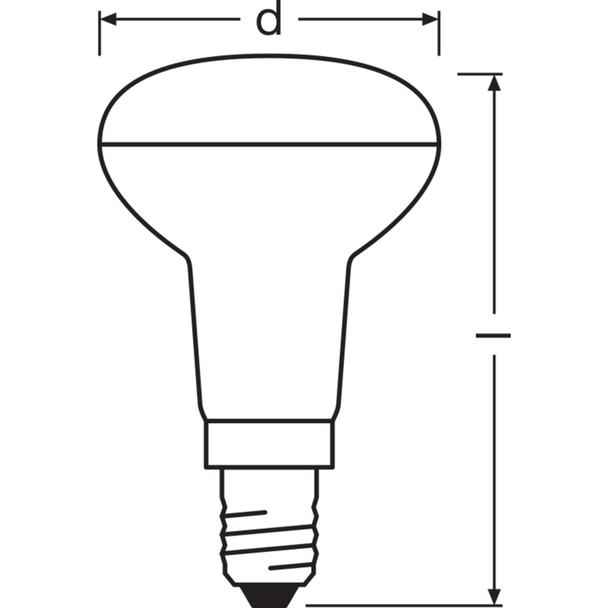 Lampa LED STAR non-dim R39 12 90° 1,5W 827 E14
