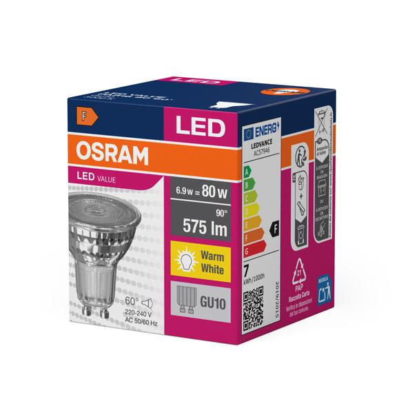 Lampa LED VALUE non-dim PAR16 80 60° 6,9W 830 GU10