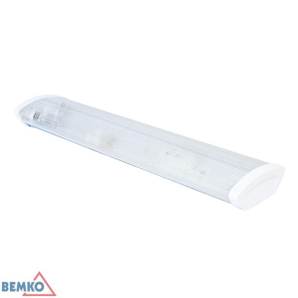 Oprawa nasufitow kloszowa ALIT XP7 pod 2 świetlówki LED G13 T8 1200mm IP20 PC-CLEAR C184-E-XP7236KP-PC BEMKO
