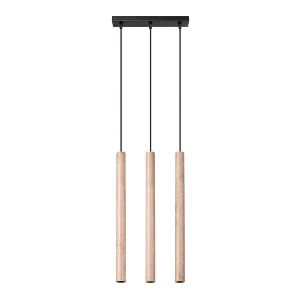 Sollux Lampa wisząca PASTELO 3L drewno SL.1267
