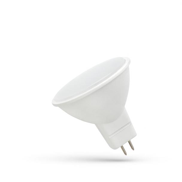 LED MR16 12V 4W SMD 2835 WW Z MLECZNĄ SZYBKĄ