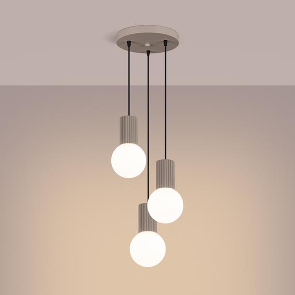 Lampa wisząca HALO 3P taupe