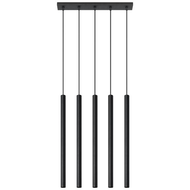 Sollux Lampa wisząca PASTELO 5 czarna SL.0472