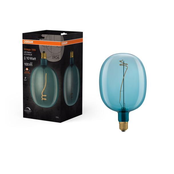 Lampa LED Vintage 1906 BALLON BLUE dim 4,5W/816 E27