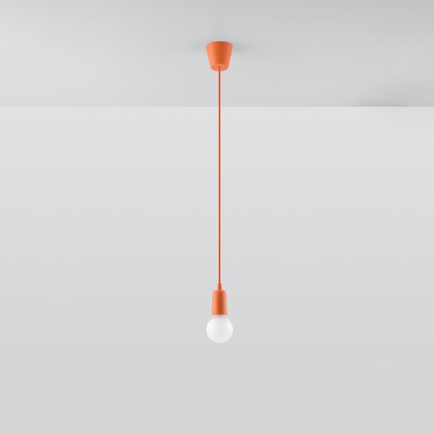 Sollux Lampa wisząca DIEGO 1 pomarańczowy SL.0584