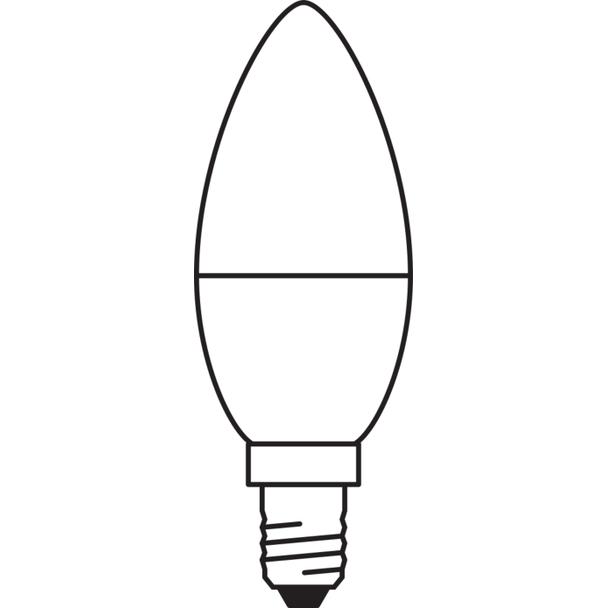 Lampa LED antybakteryjna LC CL B60 7,5W/865 230V FR E14