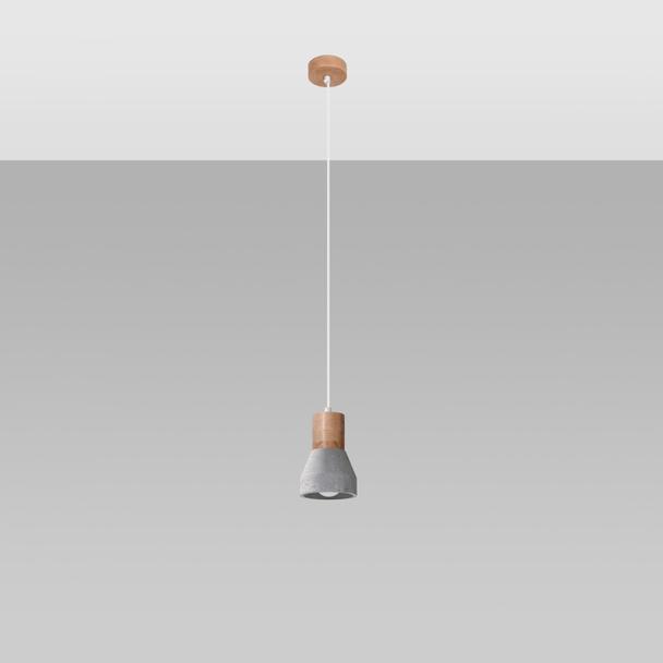 Sollux Lampa wisząca QUBIC szara