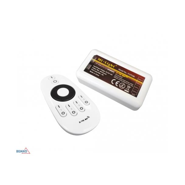 STEROWNIK LED 1-STREFOWY RF 2.4G DC 12~24V 8A MONO Z PILOTEM B44-RF-SRP1-096-MN BEMKO