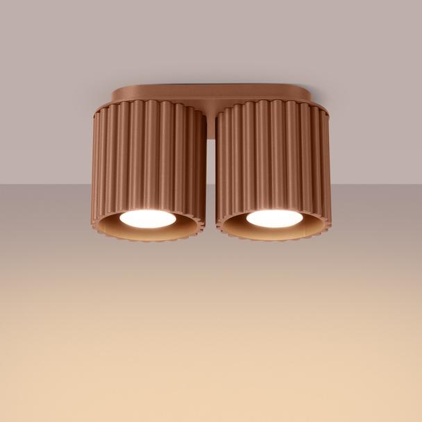 SOLLUX Plafon AURA 2 mocca GU10 ; SL.1805