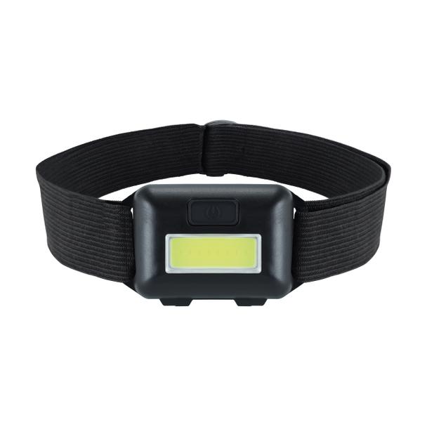 Latarka czołowa czołówka PIN LED 1W 100lm 6500K b. zimna 3xAAA czarny 100%-> 50%-> stroboskop 04833 IDEUS