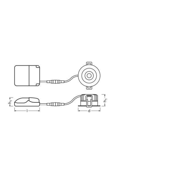 Oprawa SP FP FIX P 8W 927 PS DIM IP65 WT