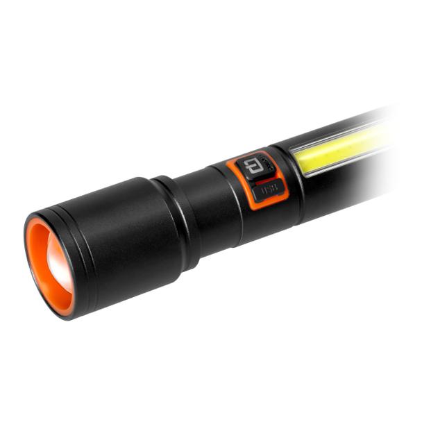 Latarka LED, 270/105lm, 1200mAh, przecinak do pasów, młotek bezpieczeństwa LT-30 ORNO