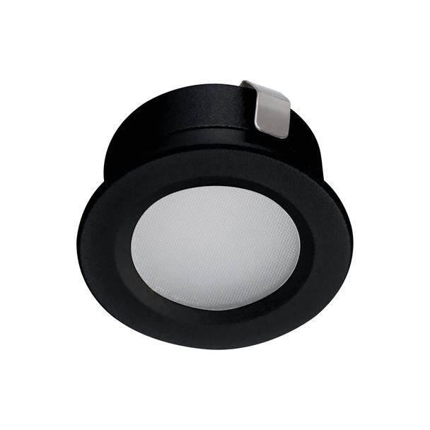 IMBER LED WW B Oczko akcentowe IMBER LED WW B 12 DC barwa 3000K 30Lm IP65 okrągły kolor czarny KANLU 23523 KANLUX