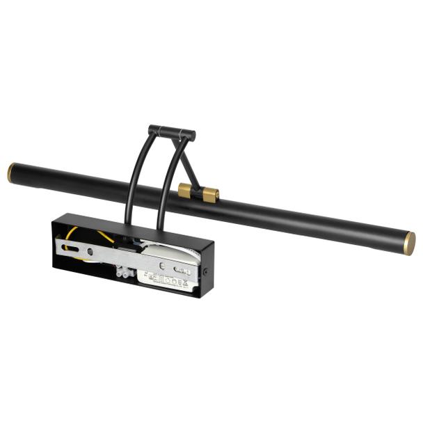 RICO LED 9W, lampa nad lustro, 990lm, 4000K, IP44, dł. 50 cm, czarna AD-OM-6519L4/B ORNO