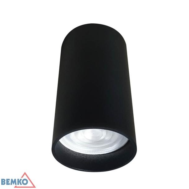 Oprawa nasufitowa punktowa ULTER nieregulowana fi55 GU10 max. 1x50W czarna C23-DLU-R-GU10-150-BL BEMKO